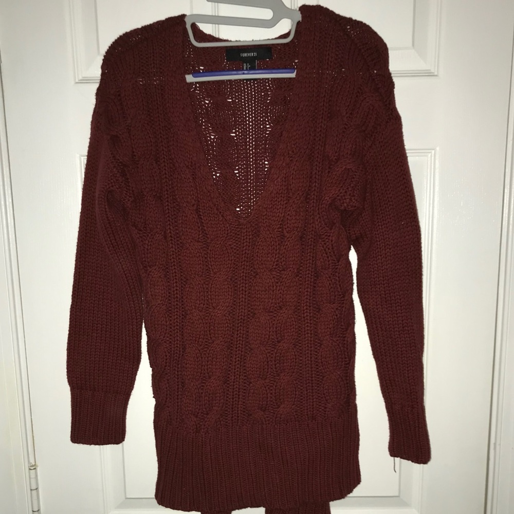 Rust Colored Oversized Sweater